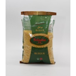 Coarse white bulgur...